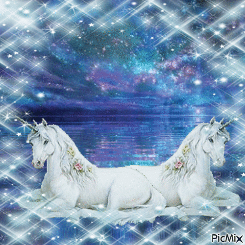 moon's unicorns - Ilmainen animoitu GIF