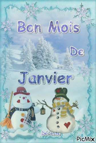 Bon mois de Janvier - Безплатен анимиран GIF