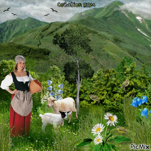 A la montagne par BBM - Ingyenes animált GIF