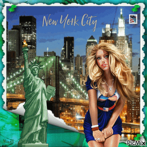 New York - GIF animasi gratis