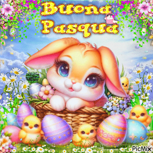Buona Pasqua e Tanta Felicità - Бесплатный анимированный гифка
