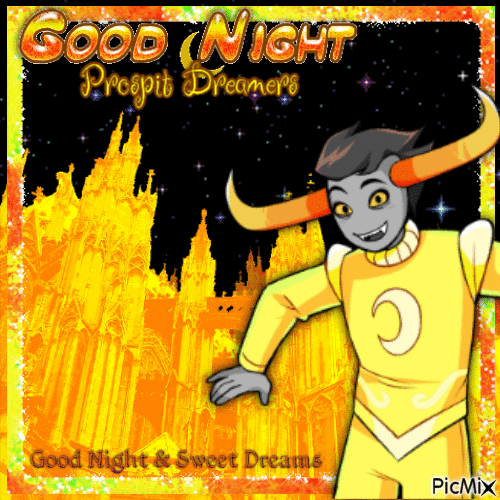 goodnight prospit dreamers tavros - Free animated GIF