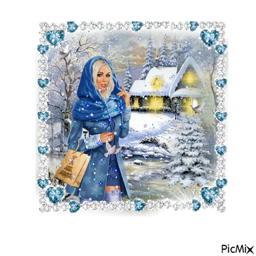 One snowy day - Ingyenes animált GIF