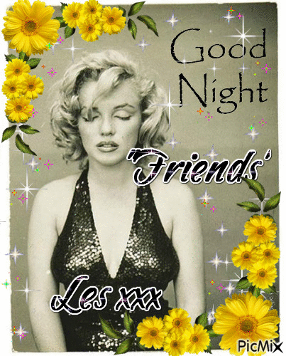 GOOD NIGHT FRIENDS - 無料のアニメーション GIF