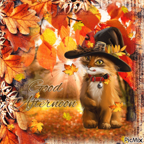 Good afternoon autumn - Бесплатный анимированный гифка