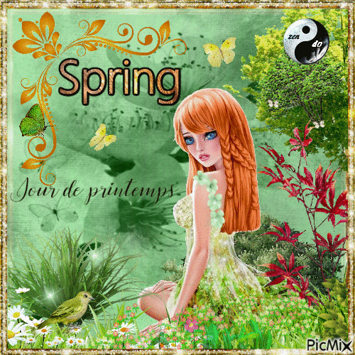 Spring 🌹🌻🌾 - Zdarma animovaný GIF