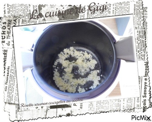 Risotto saumon courgettes au cookeo - δωρεάν png
