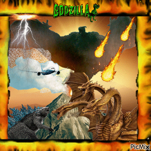 Godzilla King of the Monsters - Бесплатный анимированный гифка