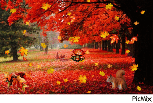 Automne chez Lydie - Free animated GIF