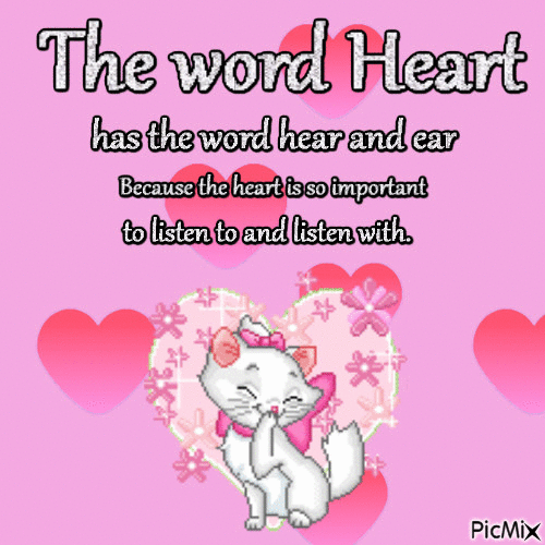 the word heart - Ingyenes animált GIF