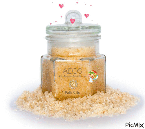 Natural Sea Salt for Bath - Gratis animeret GIF