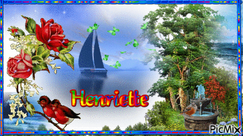 PRÉNOM HENRIETTE - Darmowy animowany GIF