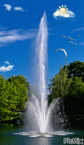 repuxo de agua no rio - Ingyenes animált GIF