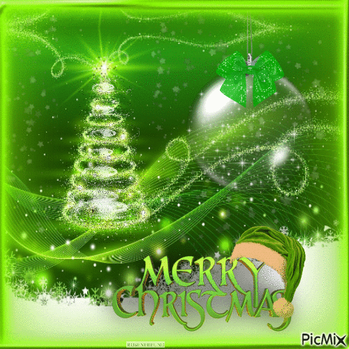 Merry Christmas to all my Picmix--Friends - GIF animé gratuit