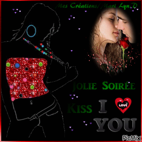 JOLIE SOIREE/LOVE YOU/MARY - GIF animé gratuit