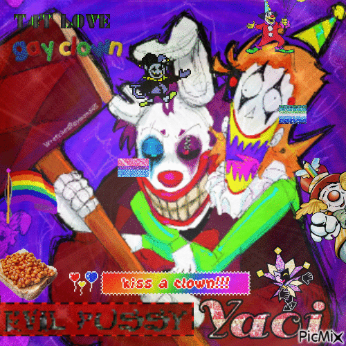 clown springmeme yaoi - GIF animado grátis