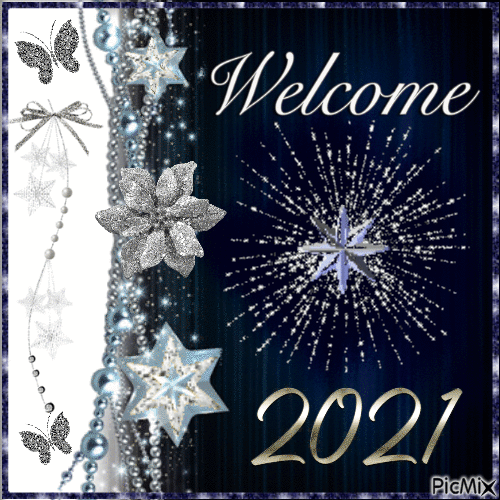 Welcome 2021 - Nemokamas animacinis gif