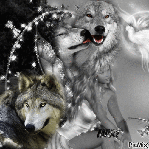 Le monde des loups - Animovaný GIF zadarmo