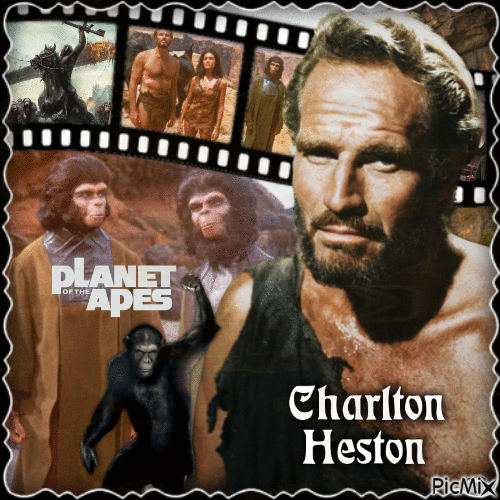 Charlton Heston - Бесплатный анимированный гифка