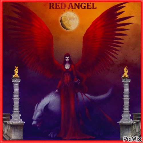RED ANGEL - Ilmainen animoitu GIF