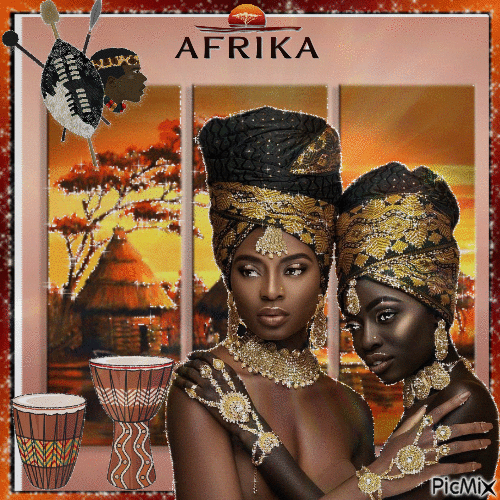 Afrika - Бесплатный анимированный гифка