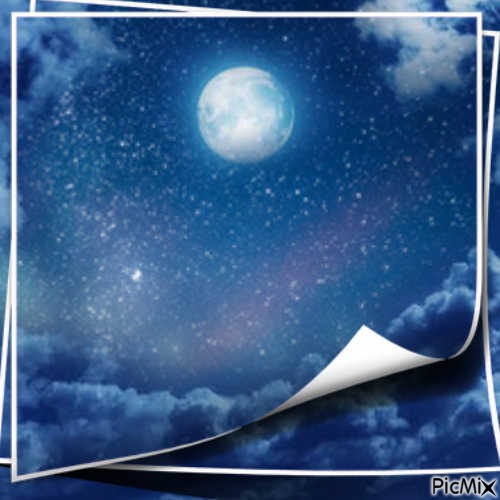 Moon & Stars - nemokama png