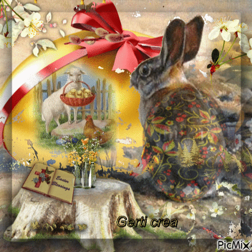 Easter in surreal - Безплатен анимиран GIF