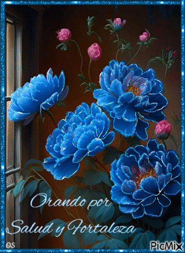 Flores Azules - Nemokamas animacinis gif