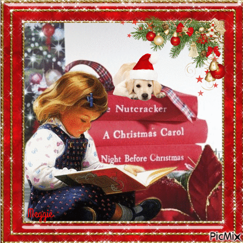 the Christmas books - Nemokamas animacinis gif