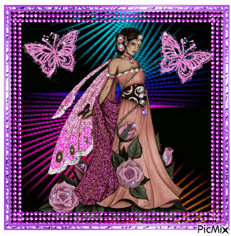 Angel wearing pink. - Darmowy animowany GIF