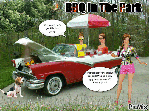 BBQ In The Park - GIF animado gratis