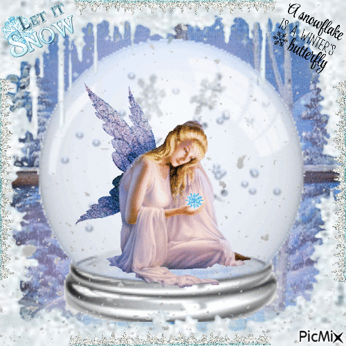 Snow Fairy - GIF animado gratis