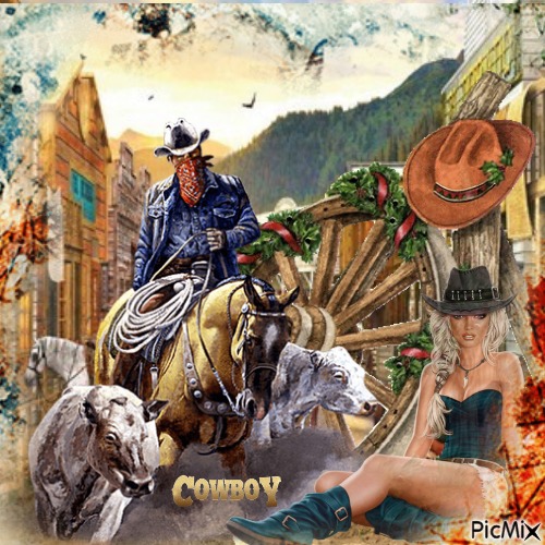 cowboy - nemokama png