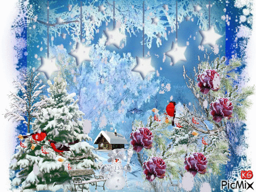 gif snow winter christmas - Безплатен анимиран GIF