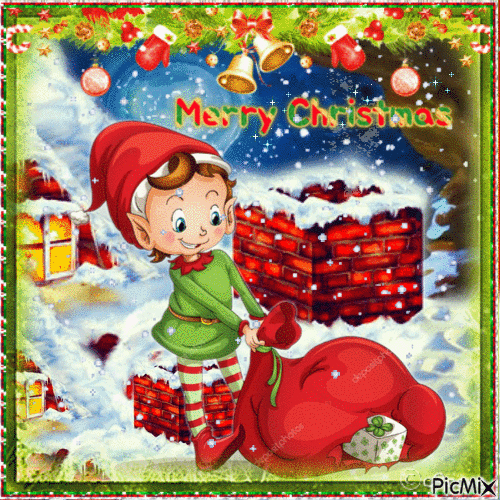 Christmas Elf - Bezmaksas animēts GIF