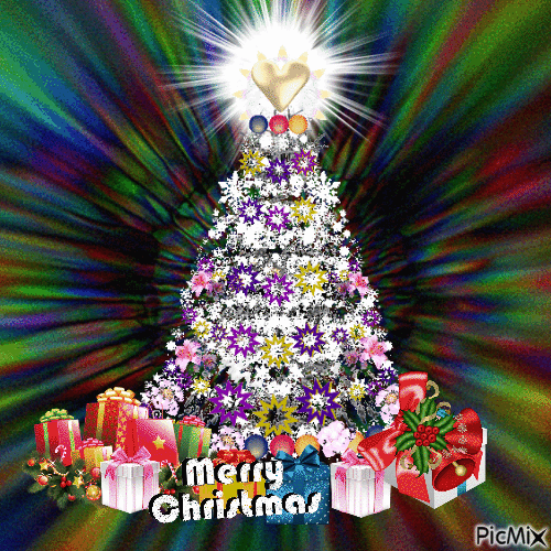 Merry Christmas Blessing - GIF animasi gratis