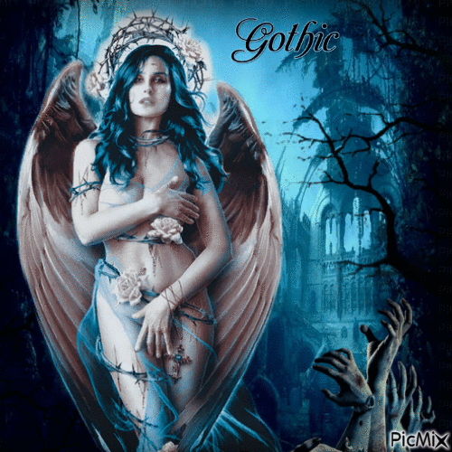 gothic angel - Besplatni animirani GIF