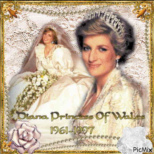 Lady Diana - Бесплатный анимированный гифка