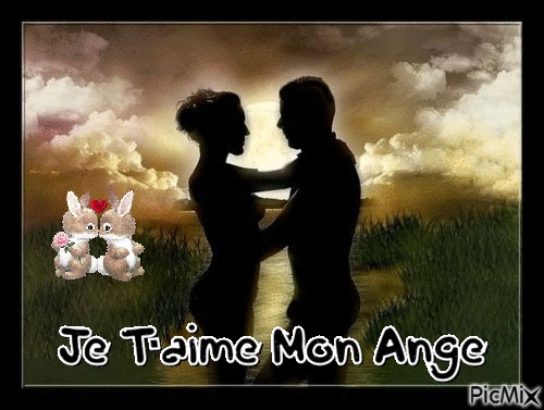 je t'aime mon ange - Zdarma animovaný GIF