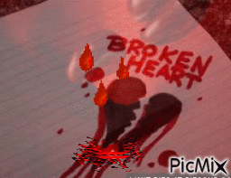 broken heart - GIF animado grátis