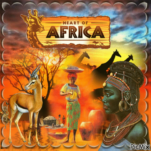 L’Afrique et ses habitant - Gratis animerad GIF