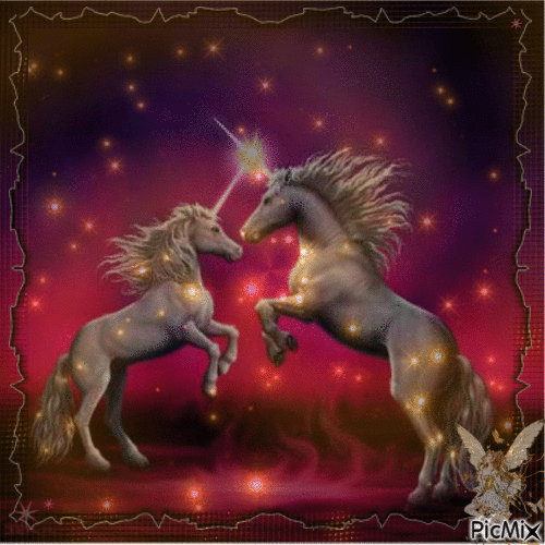 magical unicorns - Animovaný GIF zadarmo