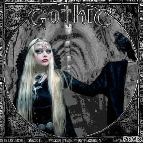Gothic Witch - Animovaný GIF zadarmo