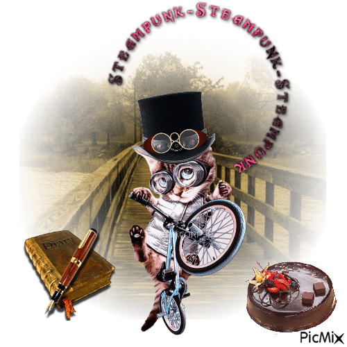 Steampunk Wheelin - GIF animado gratis