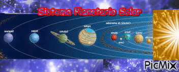 Nuestro Sistema Planetario Solar - Gratis animeret GIF
