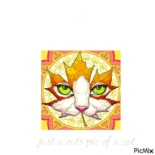Just a pic of a cat - GIF animado gratis