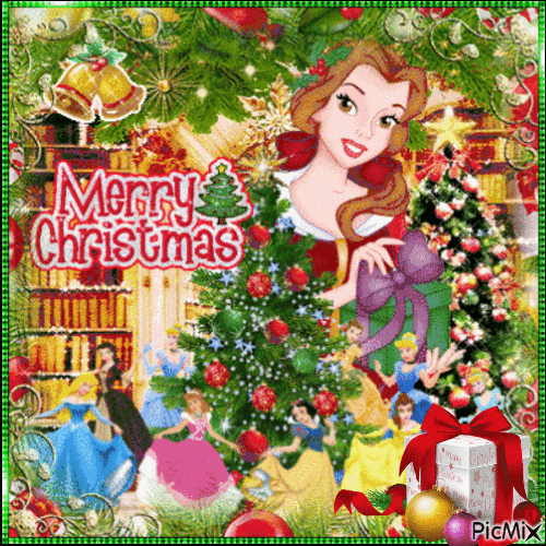 Disney Princess Christmas - Gratis geanimeerde GIF