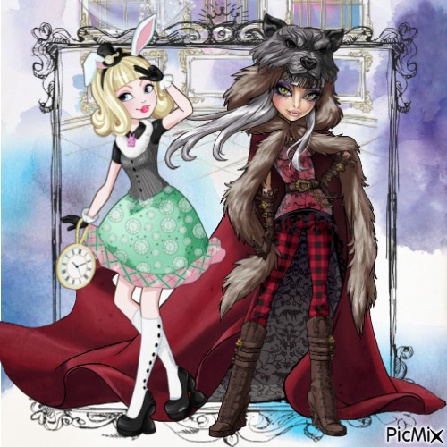 Bunny Blanc & Cerise Wolf {Ever After High}} - darmowe png