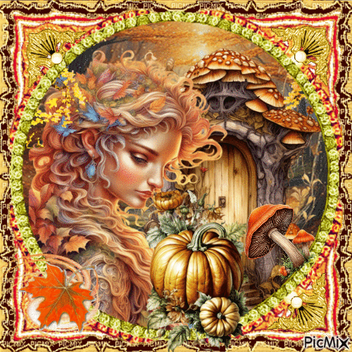 autumn fantasy - Gratis animeret GIF