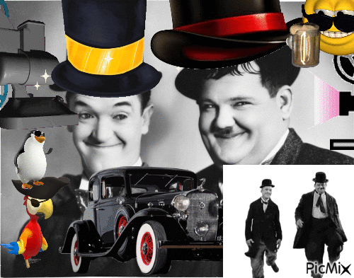 Rad Laurel and Epic Hardy - Bezmaksas animēts GIF